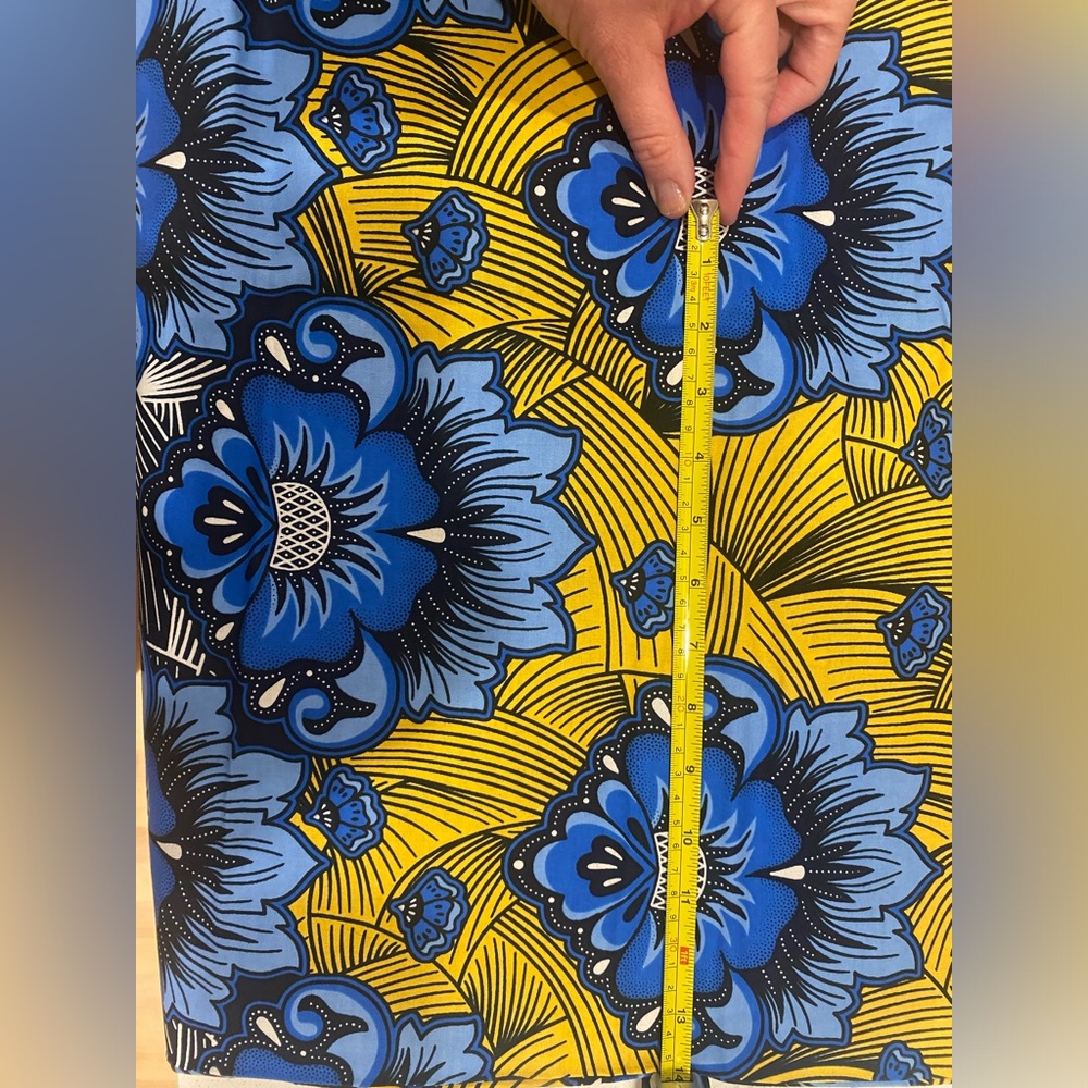 African wax print fabric, 6 yards - Picture 7 of 9
